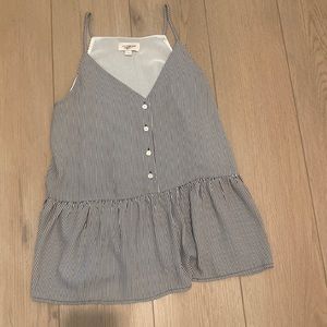 Loft Tank - Black & White Thin Strip